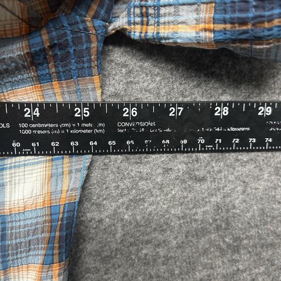 KUHL Mens Blue Plaid Short Sleeve Button Up Camp Shirt Size XL Hiking Outdoor - Picture 5 of 7